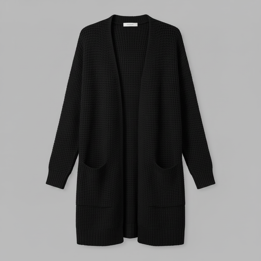 Elegant Women's Cardigan | Versatile Black Cardigan Sweater