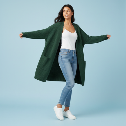 Elegant Women's Cardigan | Versatile Black Cardigan Sweater