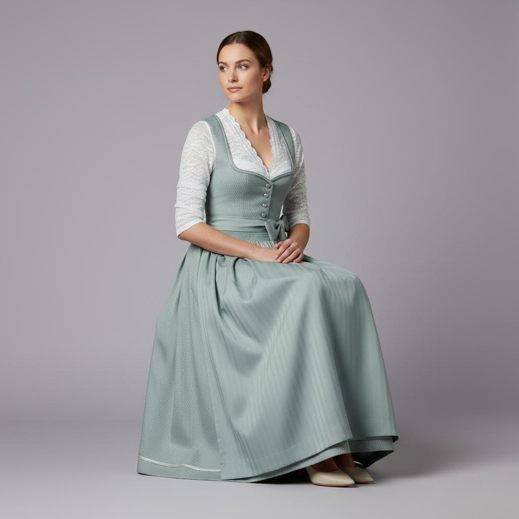 Elegant Dirndl Dress | Women's Oktoberfest Costume Outfit