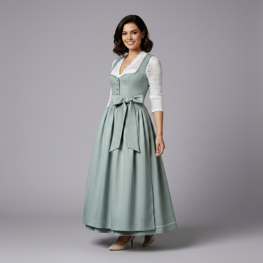 Elegant Dirndl Dress | Women's Oktoberfest Costume Outfit