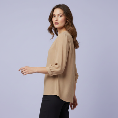 Silk Patchwork Blouse | Women's Versatile Summer Top