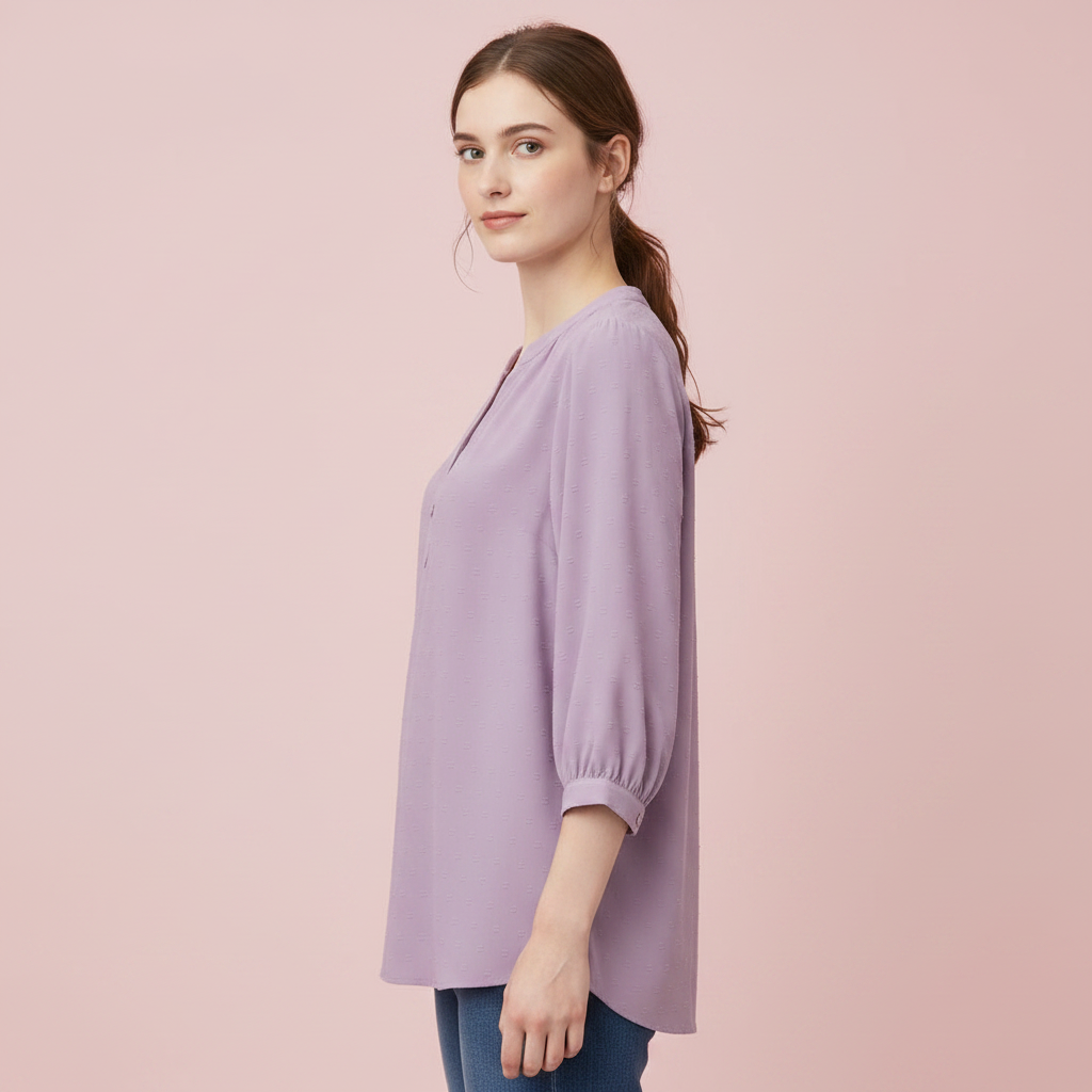 Silk Patchwork Blouse | Women's Versatile Summer Top