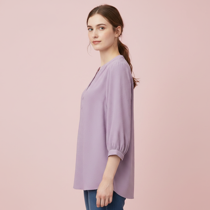 Silk Patchwork Blouse | Women's Versatile Summer Top