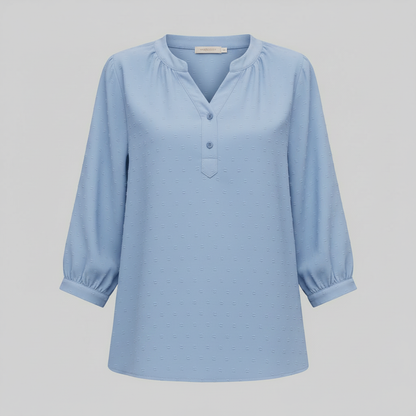 Silk Patchwork Blouse | Women's Versatile Summer Top