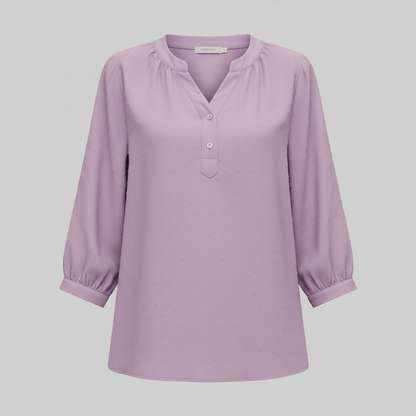 Silk Patchwork Blouse | Women's Versatile Summer Top