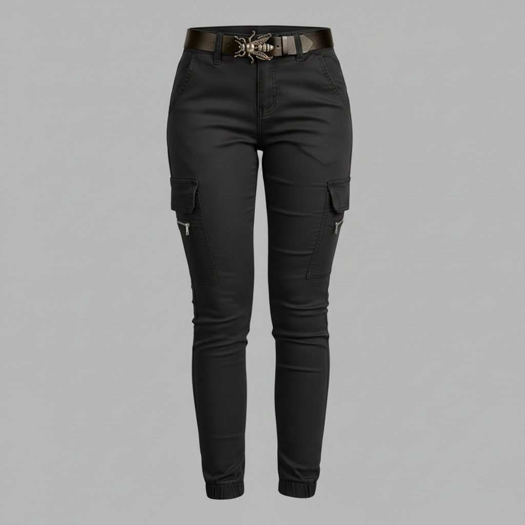 Modern Black Cargo Pants for Women | Trendy Urban Trousers