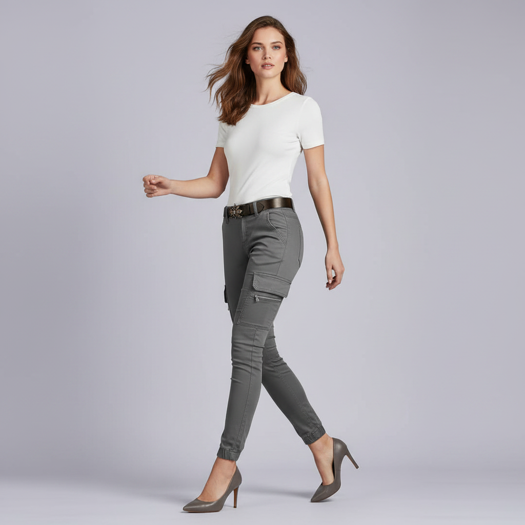 Modern Black Cargo Pants for Women | Trendy Urban Trousers