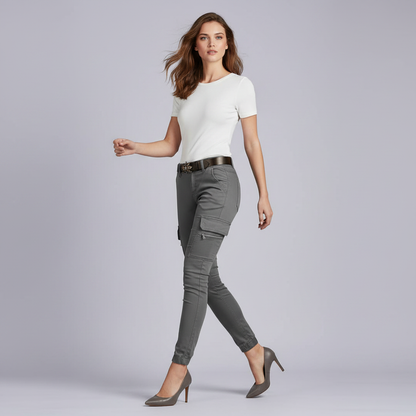 Modern Black Cargo Pants for Women | Trendy Urban Trousers
