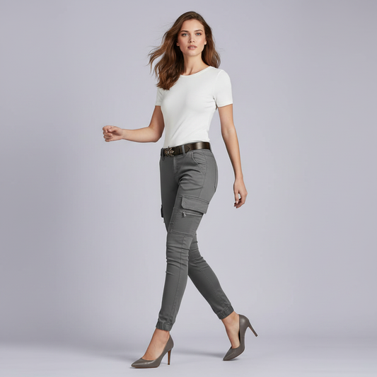 Modern Black Cargo Pants for Women | Trendy Urban Trousers